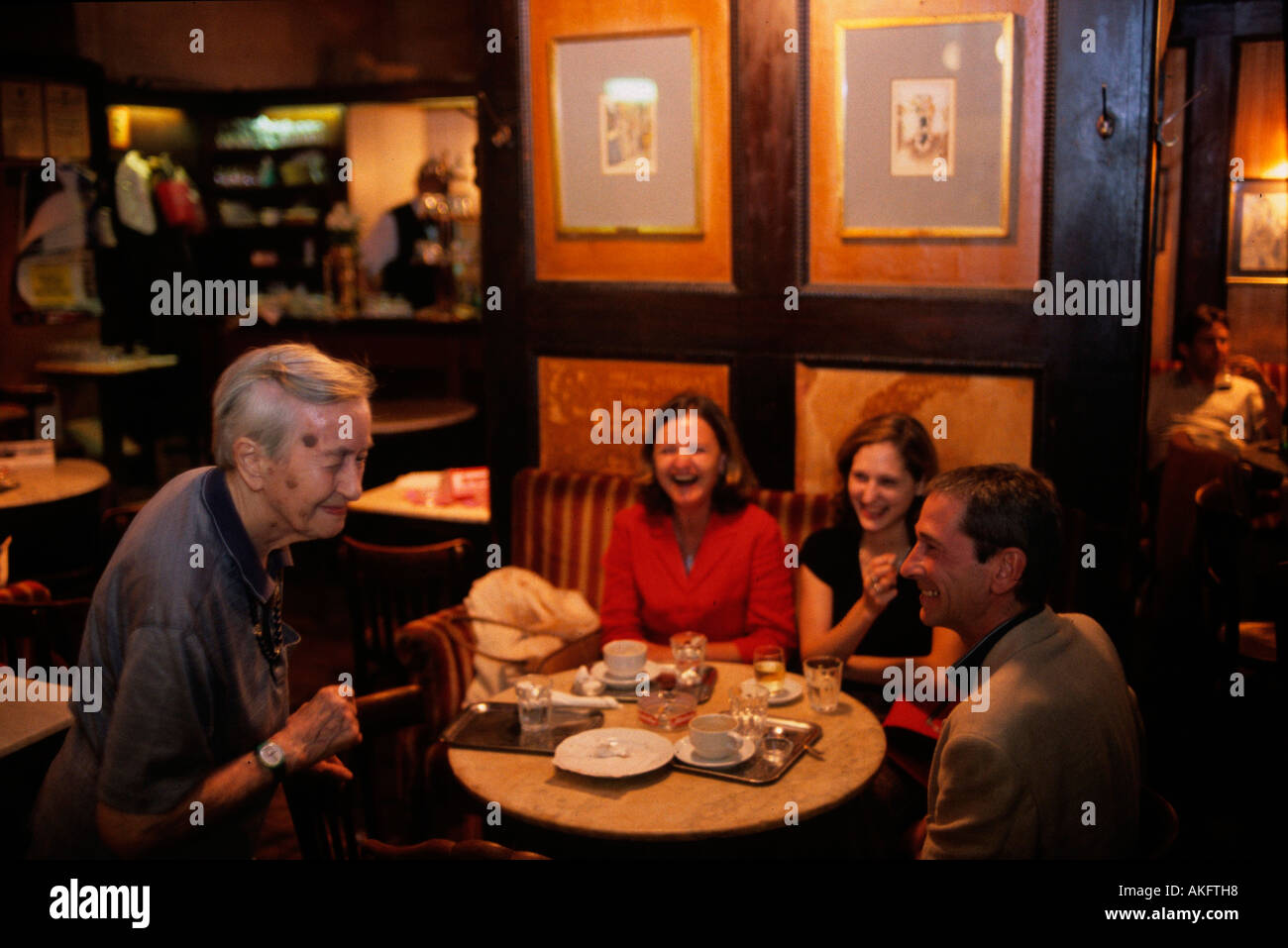 Österreich, Wien, Dorotheergasse, Cafe Hawelka, Frau Hawelka und ihre