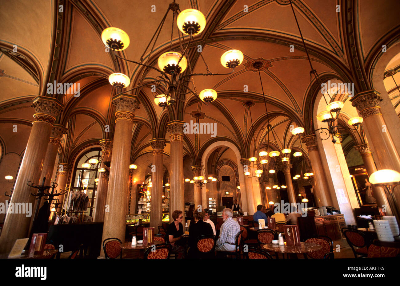 Österreich, Wien, Herrengasse, Cafe Central im Palais Ferstel. Stock Photo