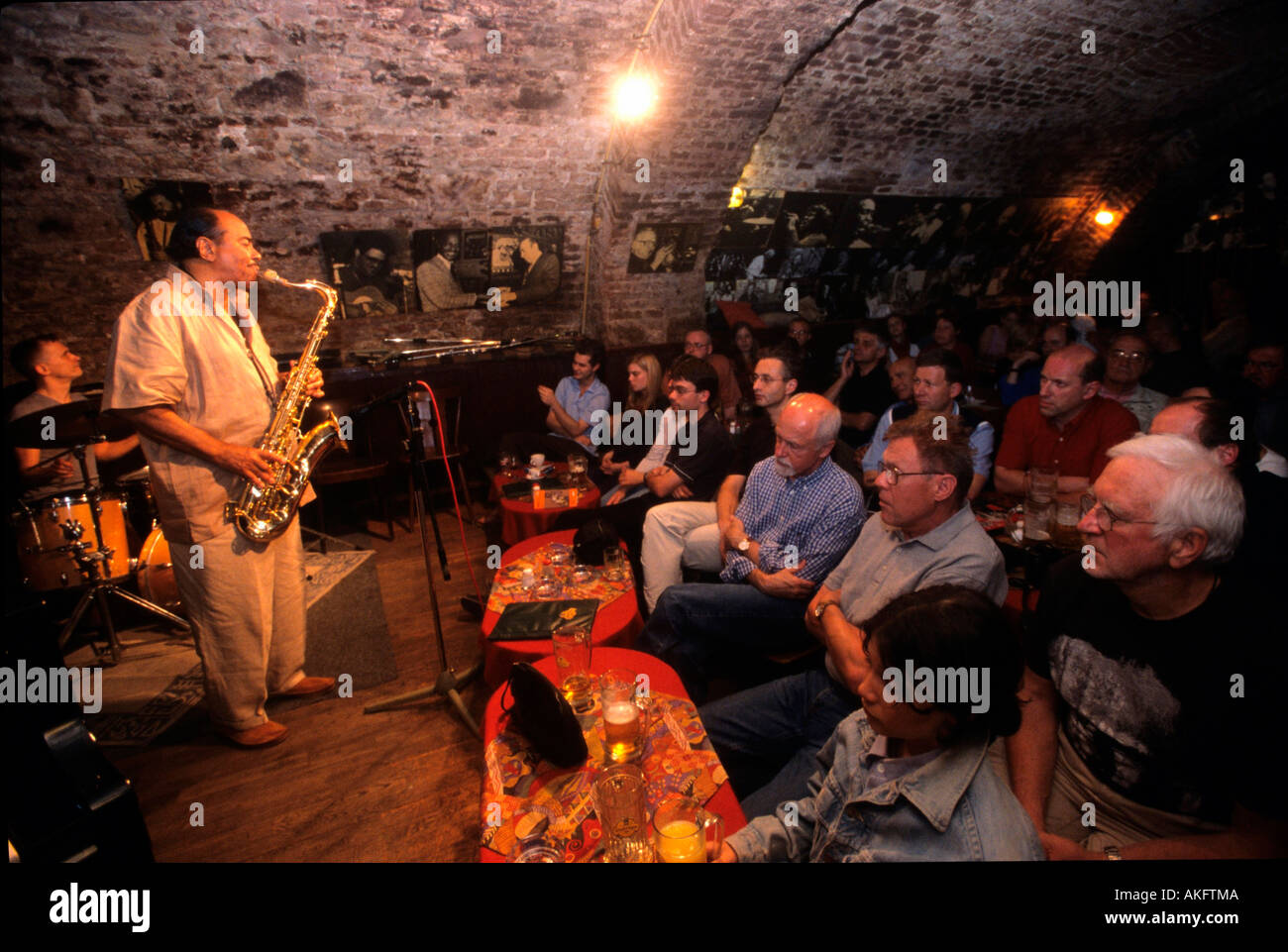 Österreich, Wien 1, Franz-Josefs-Kai 29, Club Jazzland, Wiens ältester Jazzkeller Stock Photo