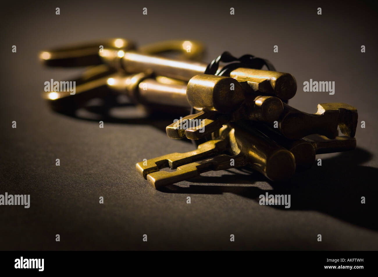 Bundle of old skeleton keys Stock Photo Alamy