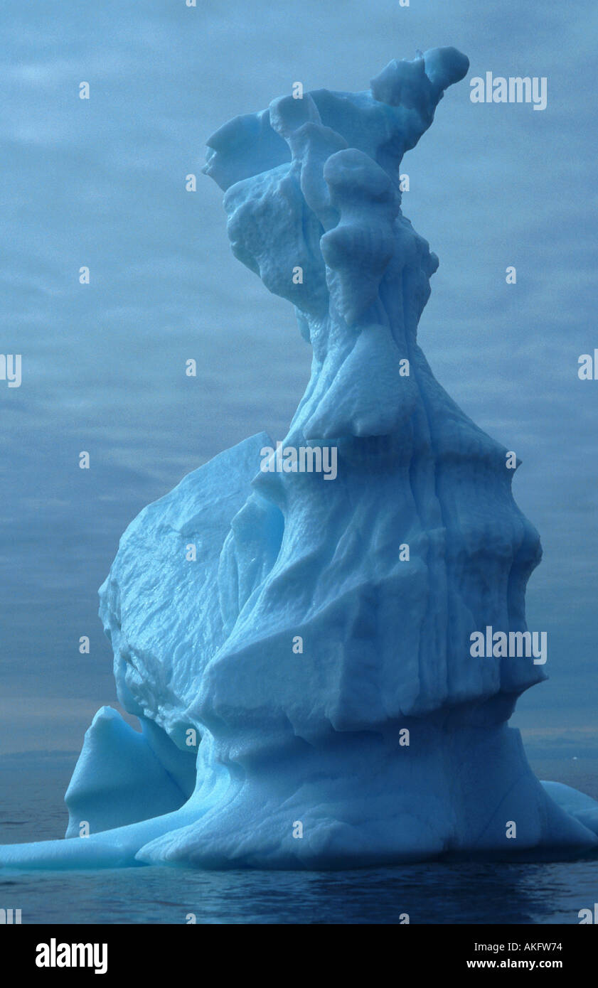 iceberg in the sea, Daenemark, Greenland, Disko Bucht Stock Photo