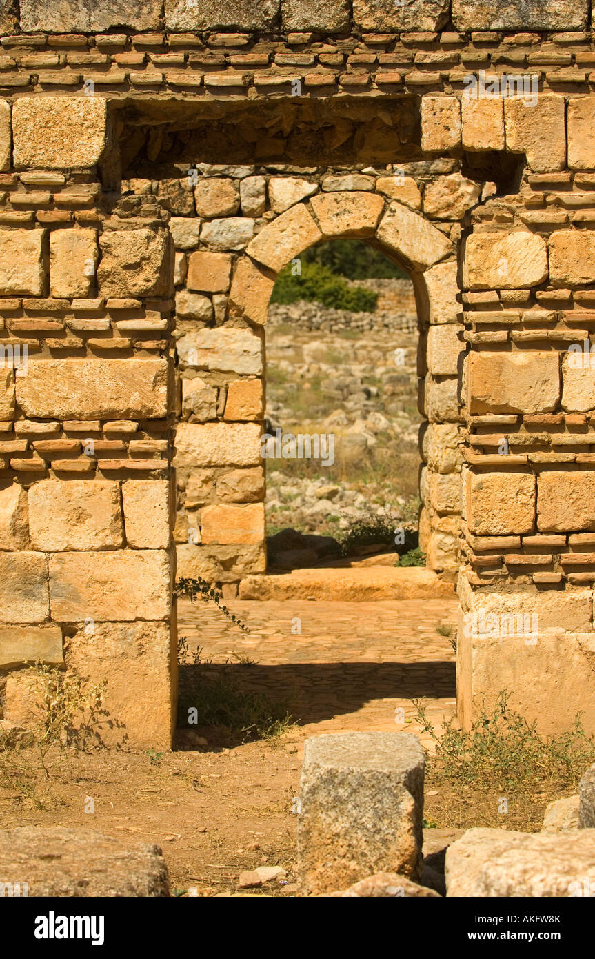 Anjar Castle Stock Photo