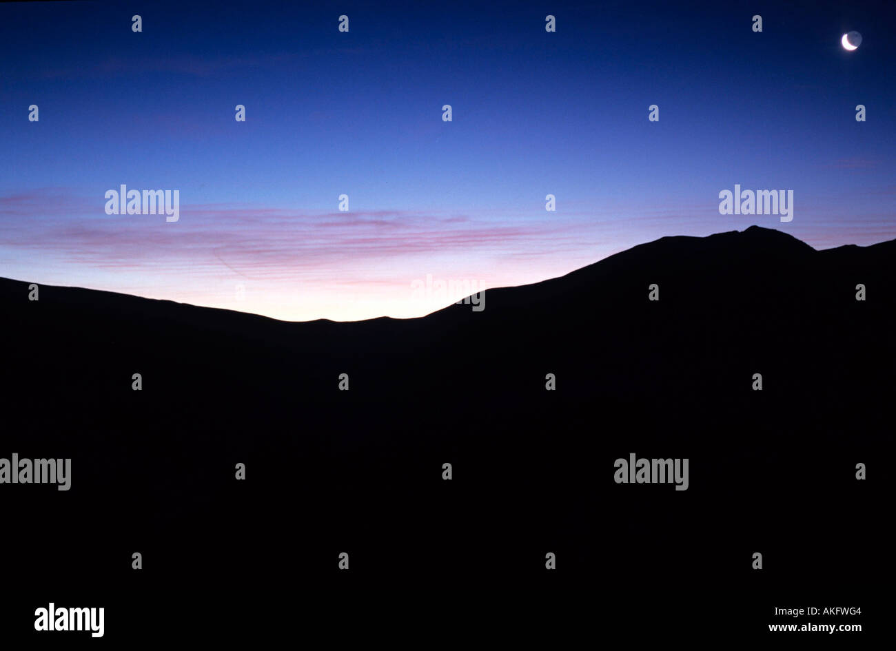 USA, Colorado, Skiresort Copper Mountain, Rocky Mountains im Morgenlicht Stock Photo