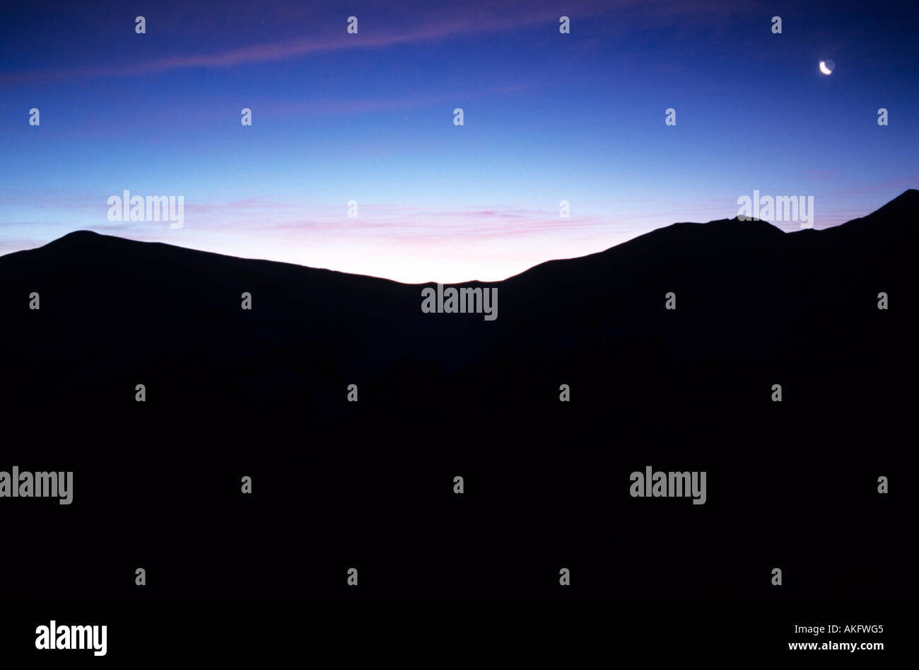 USA, Colorado, Skiresort Copper Mountain, Rocky Mountains im Morgenlicht Stock Photo