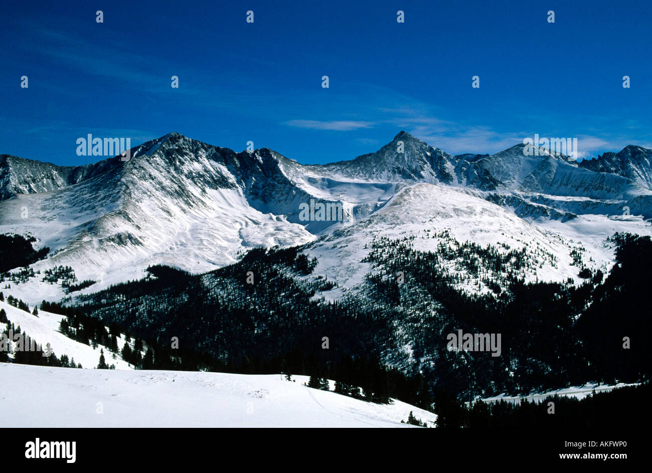 USA, Colorado, Skiresort Copper Mountain in den Rocky Mountains, Stock Photo