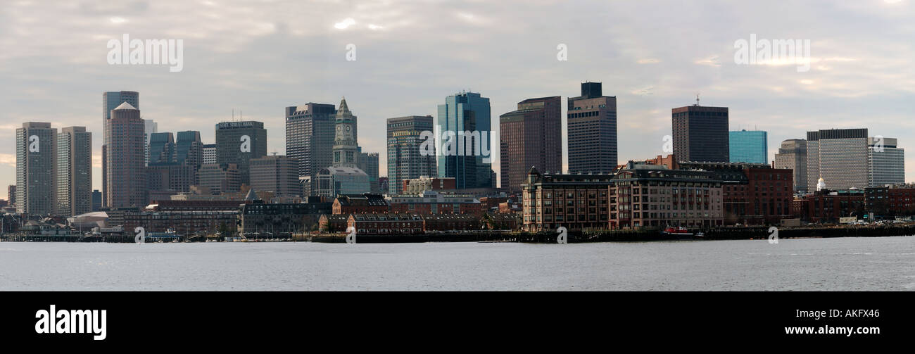 Charles River and downtown Boston, Massachusetts Stock Photo