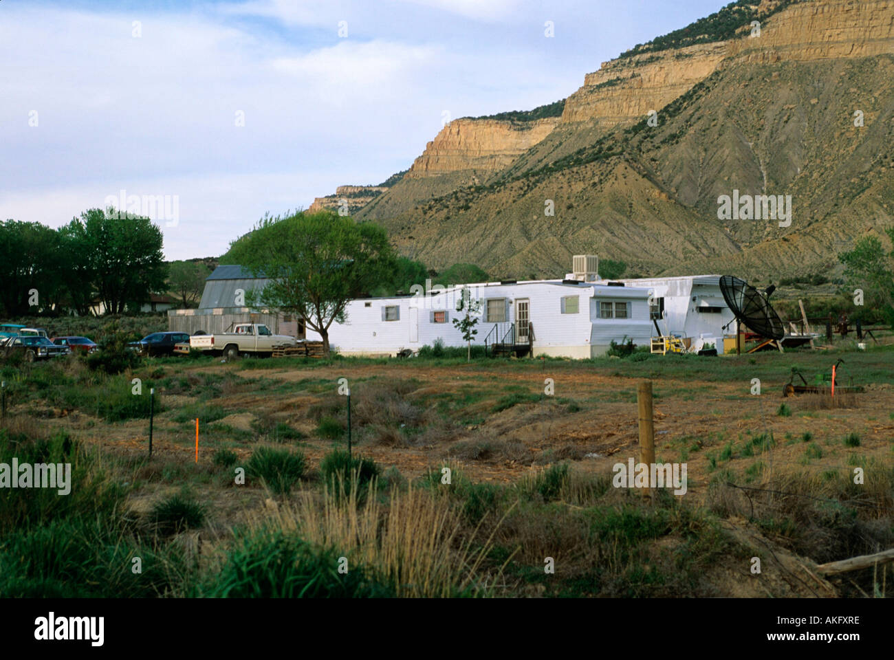 USA, Colorado, Cortez, WohnwagenSiedlung Stock Photo Alamy