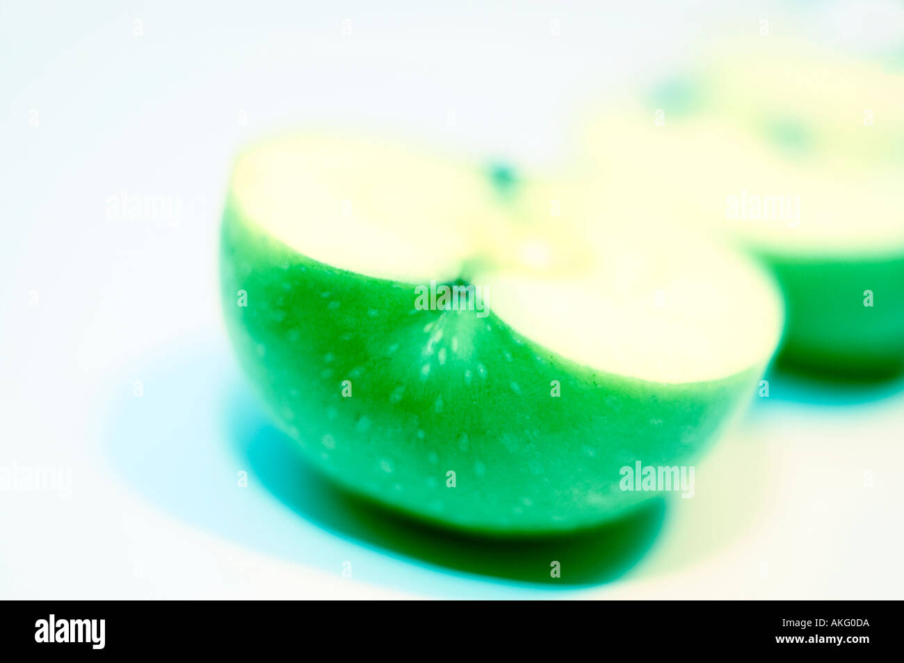 Fresh apple sliced Stock Photo