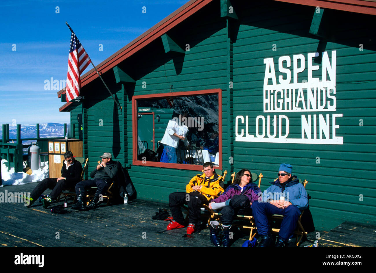 Usa Colorado Aspen Skigebiet Aspen Mountain Hutte Cloud Nine