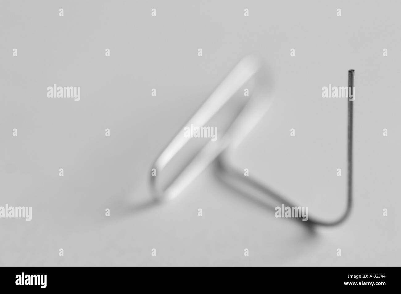 Paper clip stationary office wire clip Stock Photo Alamy