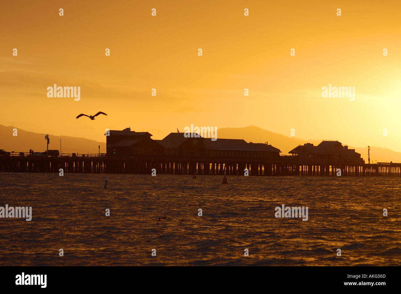 Stearns wharf at sunrise hi-res stock photography and images - Alamy