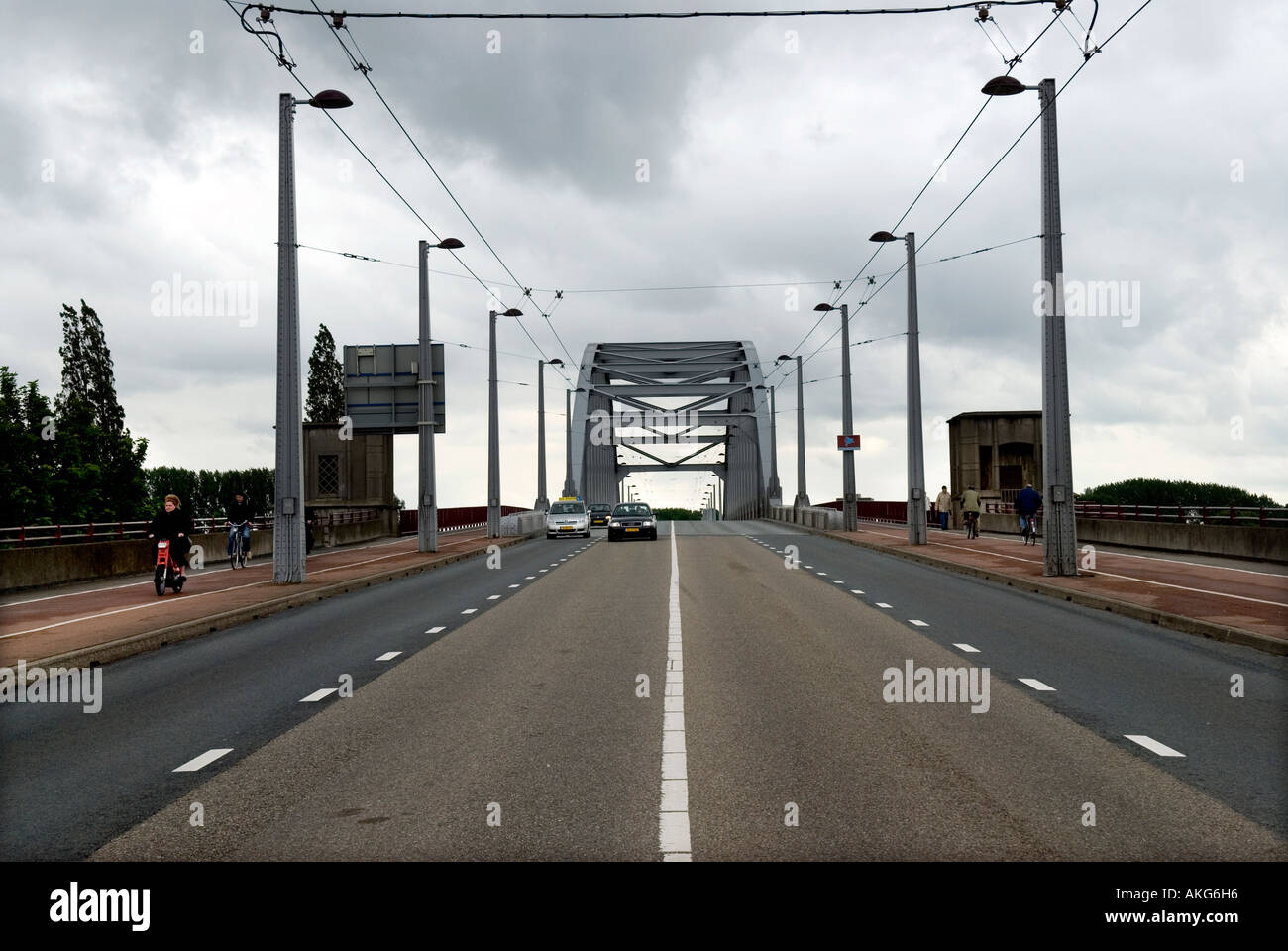 HOLLAND. BRIDGE AT ARNHEM ACROSS THE RHINE RIVER. 2006 Stock Photo Alamy