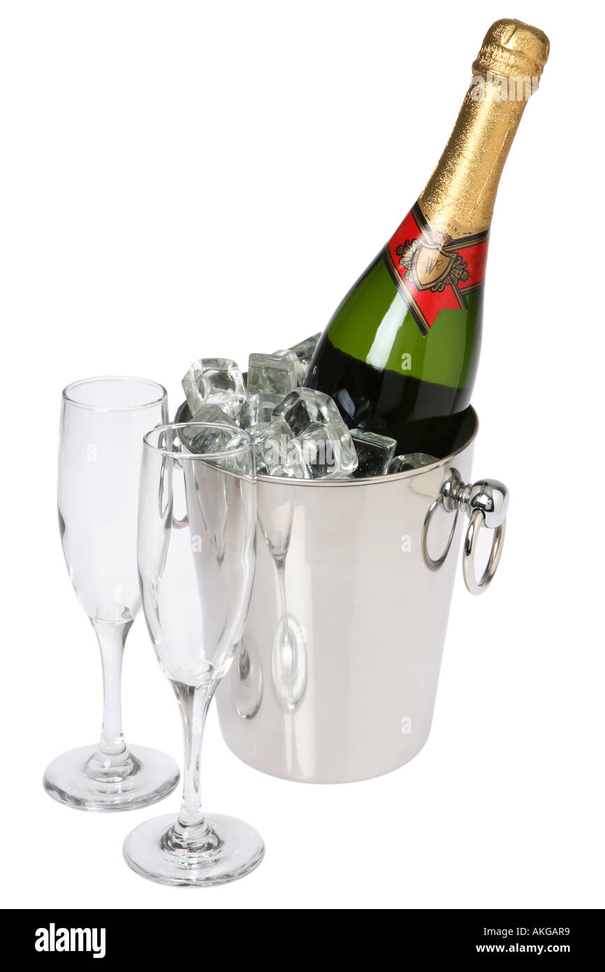 Champagne on Ice Stock Photo Alamy