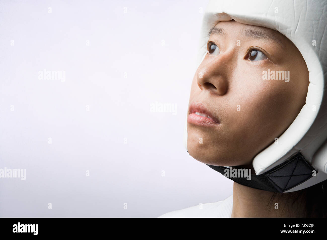 Woman karate helmet hi-res stock photography and images - Alamy