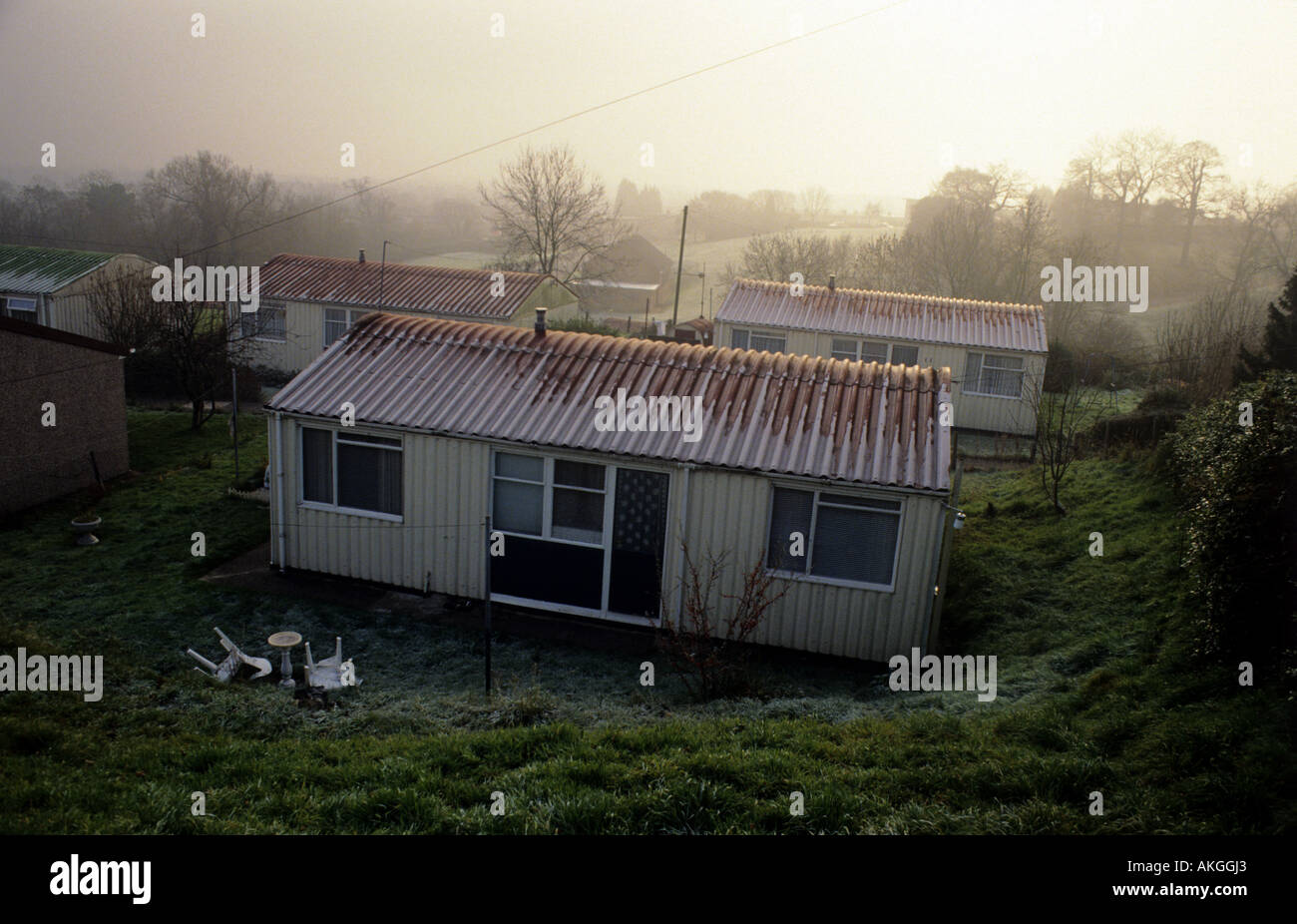 Prefabricated homes, Newport, Gwent, South Wales, UK Stock Photo Alamy