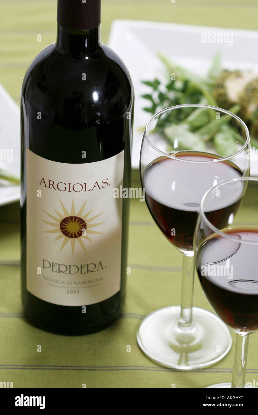 Monica red wine, Sardinia Stock Photo Alamy
