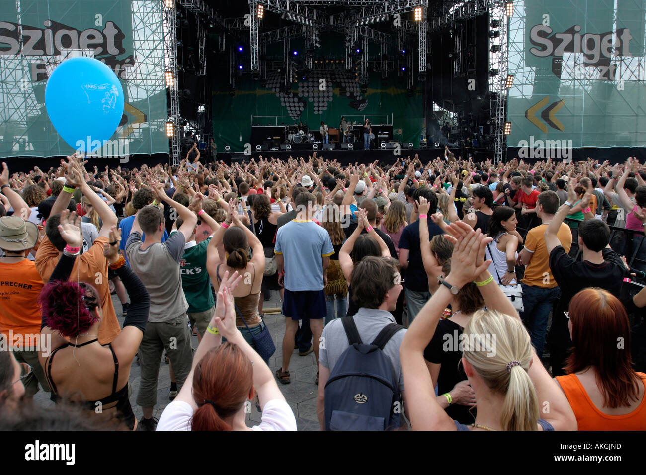 Sziget festival main stage Budapest Hungary Stock Photo