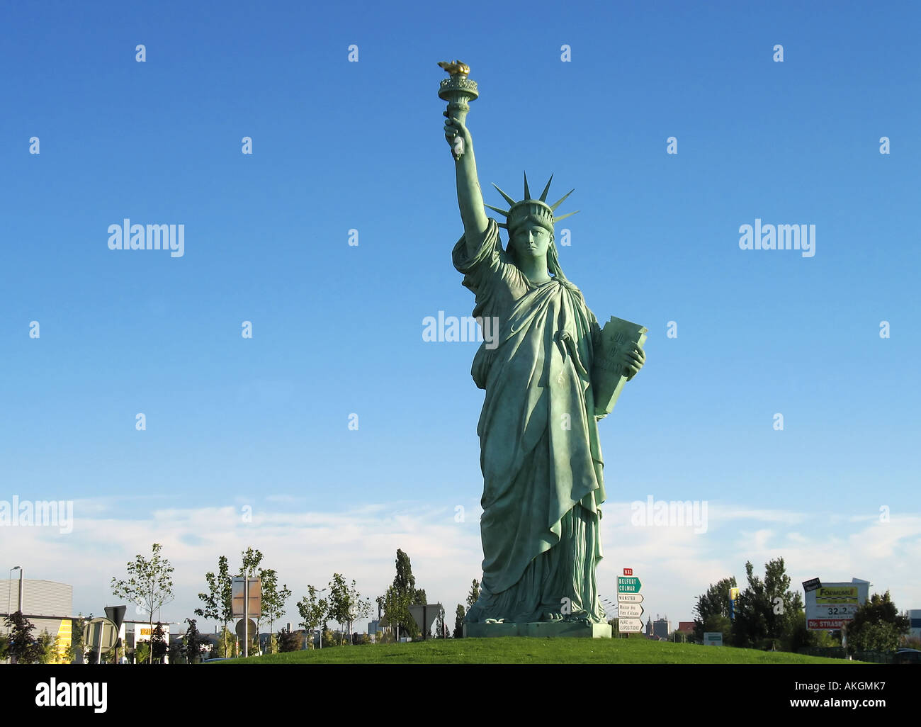 The Statue of Liberty, polyester resin replica casting by sculptor