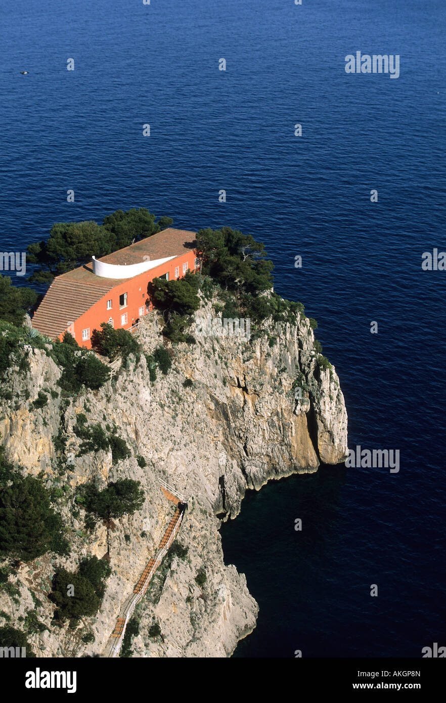 Curzio Malaparte House Capri Island Campania Italy Stock Photo Alamy