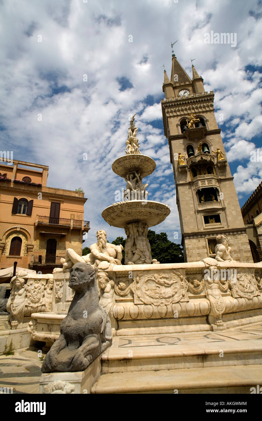 Fountain of Orion, Messina, Sicily, Italy Stock Photo Alamy