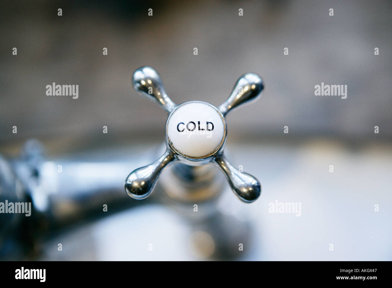 Cold water tap Stock Photo Alamy