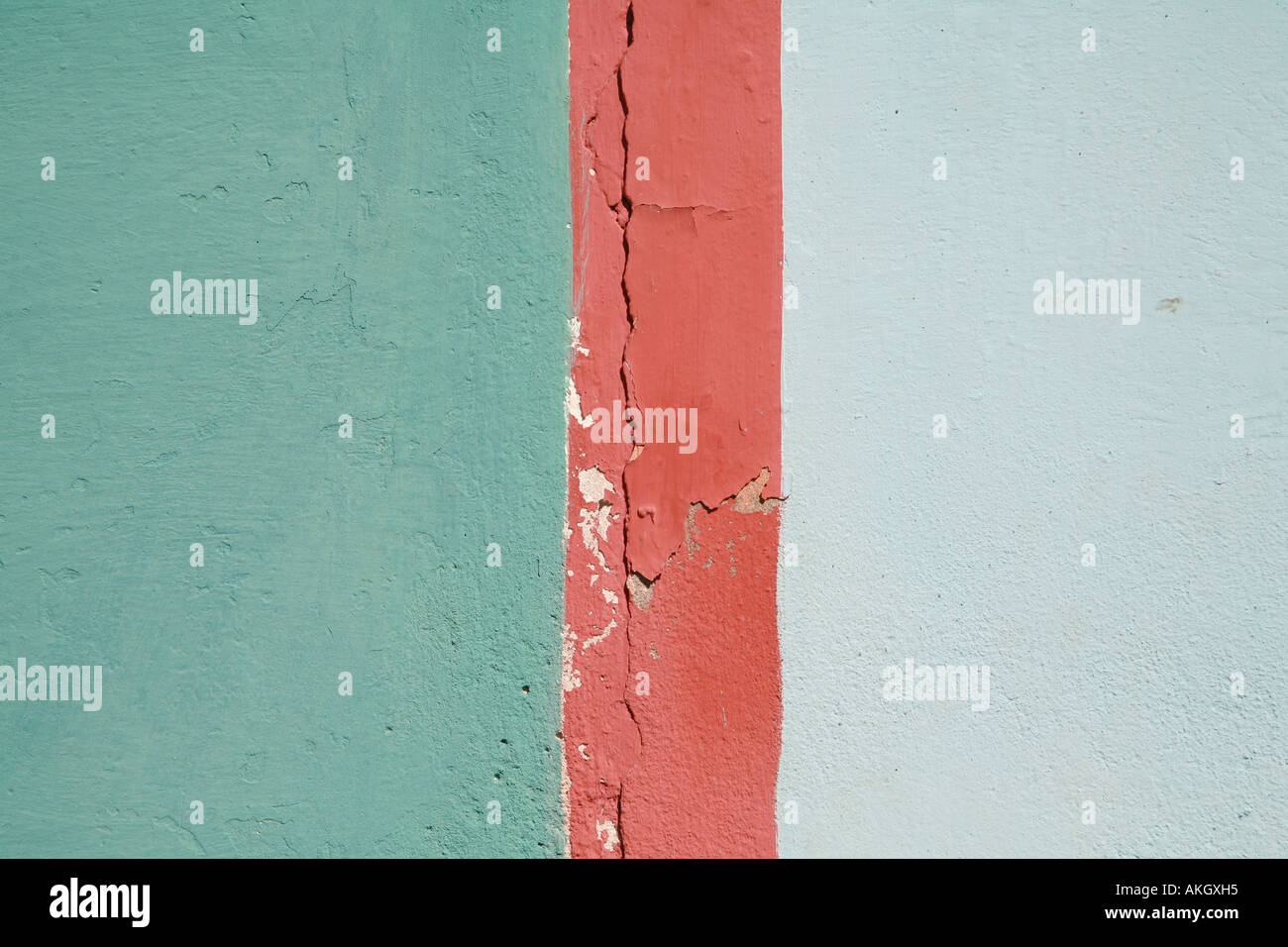 Detail of a painted wall Stock Photo