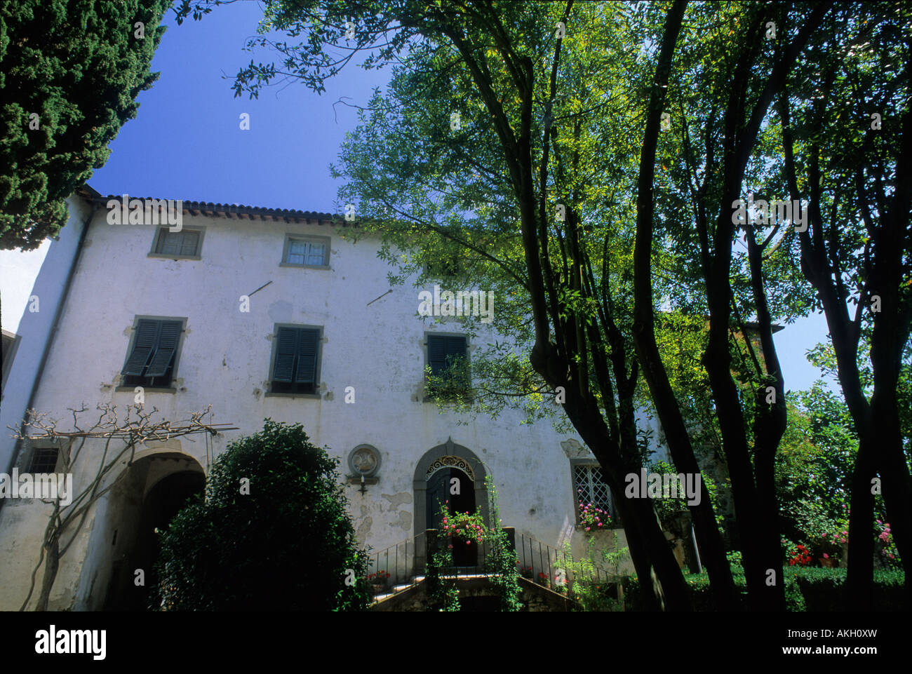 Giovanni Pascoli house, Castelvecchio Pascoli, Tuscany, Italy Stock