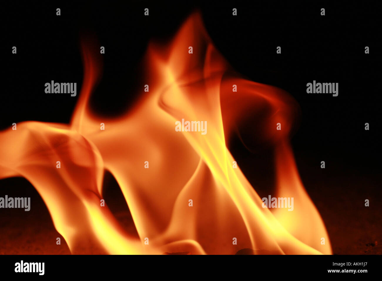 Fireflames of fuel Stock Photo