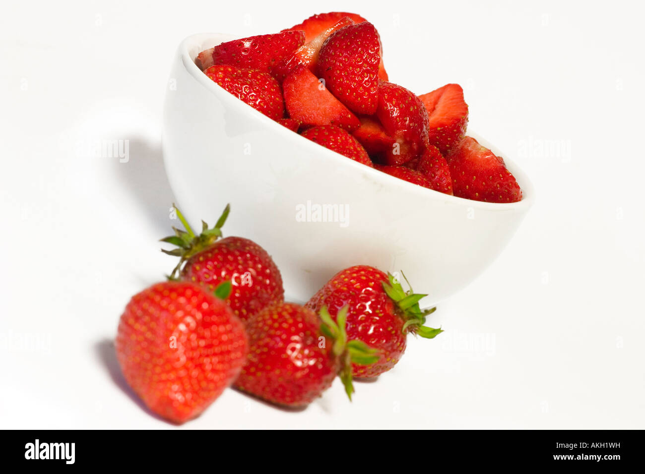 fresh strawberries Stock Photo