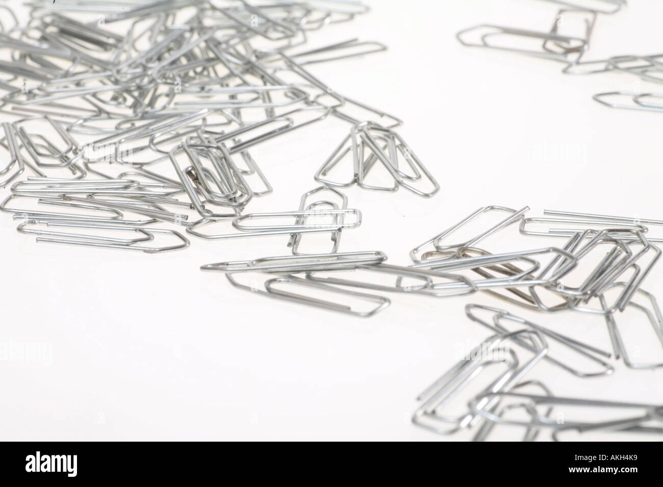 paperclips on white Stock Photo Alamy