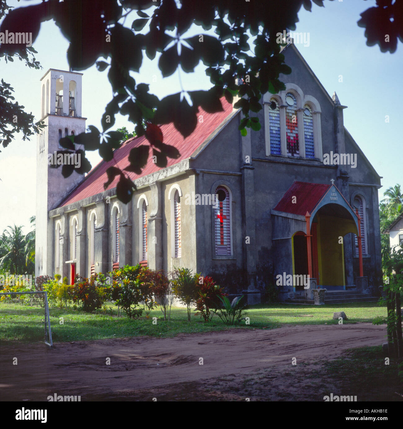 Seychelles praslin church hires stock photography and images Alamy