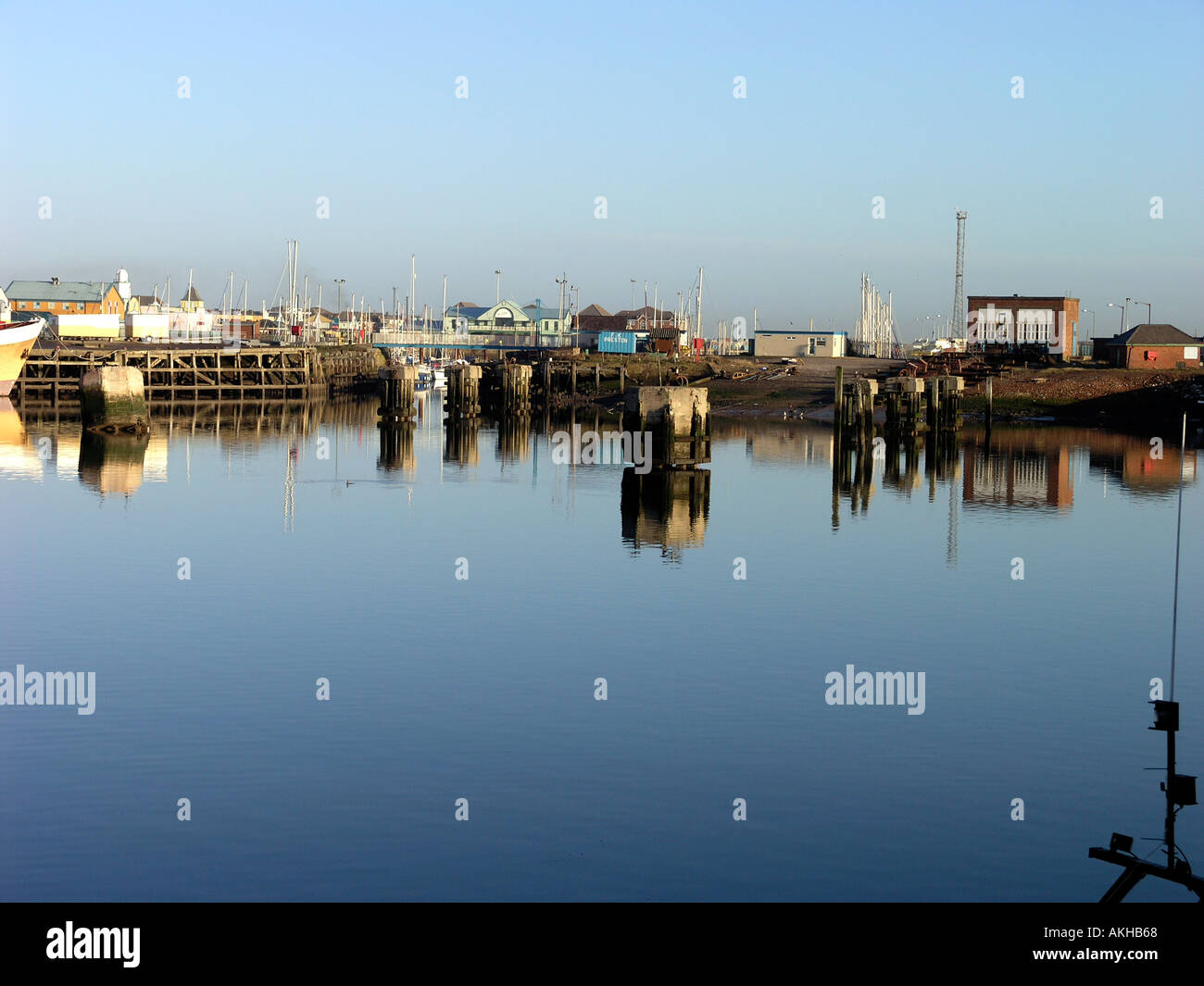 Fleetwood Fish Dock Lancashire England Stock Photo Alamy