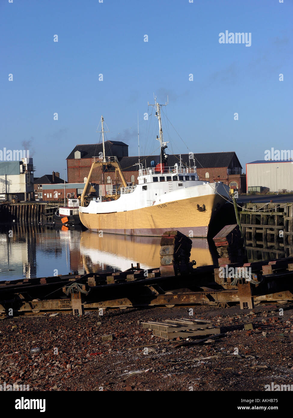 Fleetwood Fish Dock Lancashire England Stock Photo - Alamy