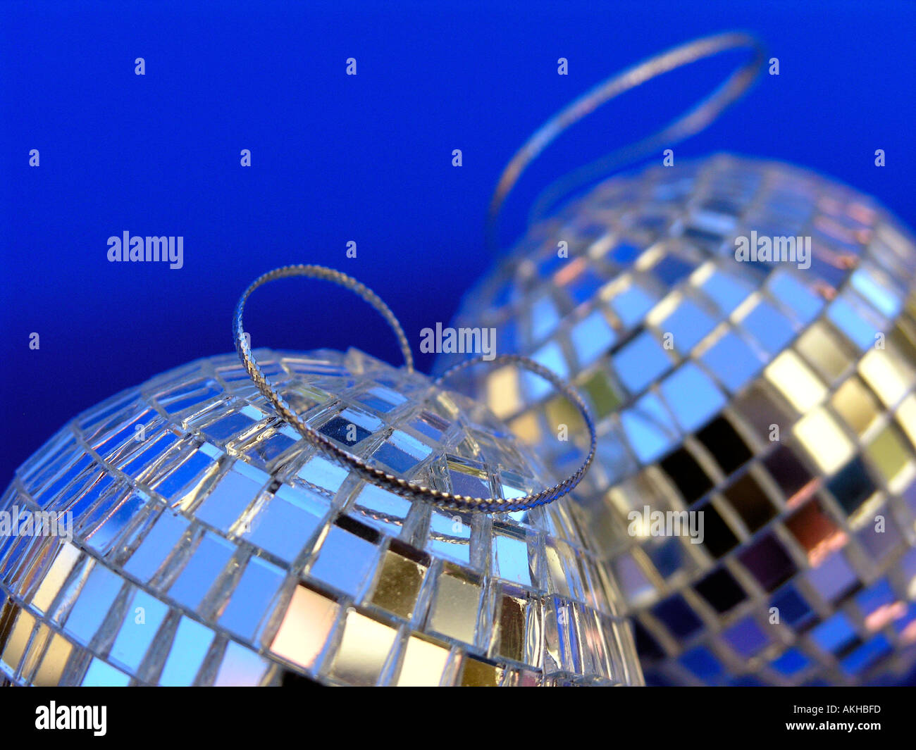 Christmas Baubles disco mirror ball Stock Photo Alamy