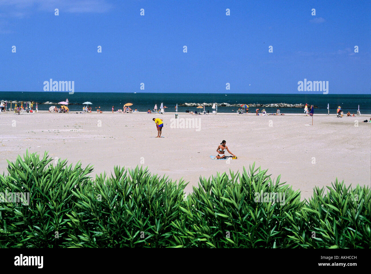 Lido di Porto Garibaldi, Comacchio, Emilia Romagna, Italy Stock Photo