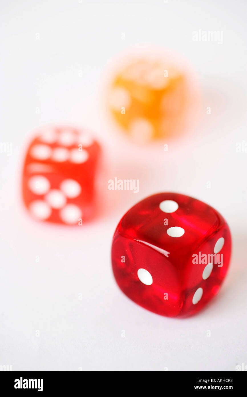 dice on white Stock Photo