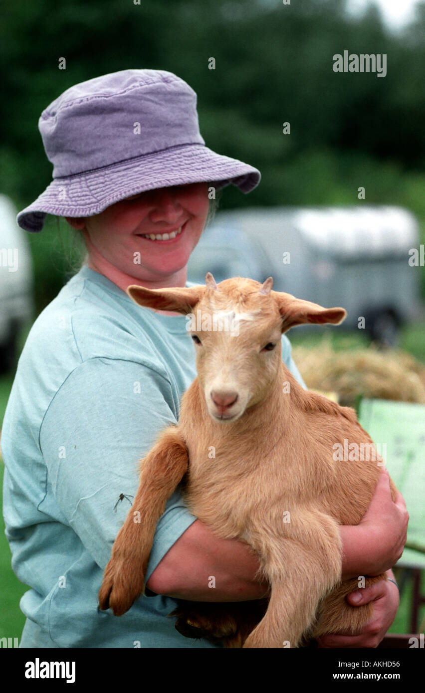 Pygmy goats at an animal show Stock Photo Alamy