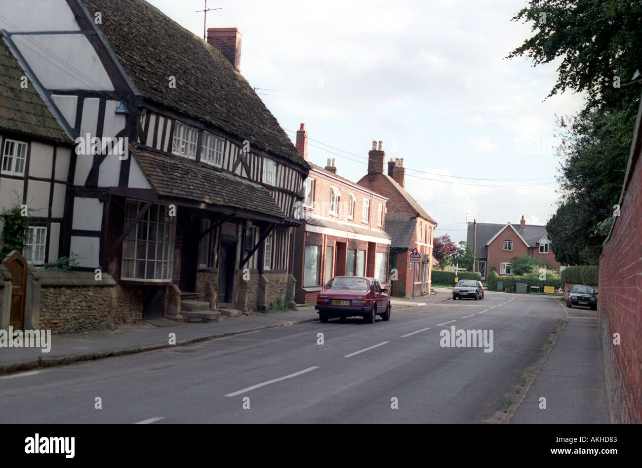 Bromham High Street near Chippenham in Wiltshire Stock Photo