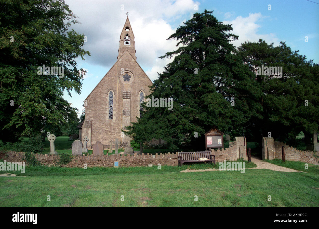 Kington Langley church near Chippenham Wiltshire Stock Photo