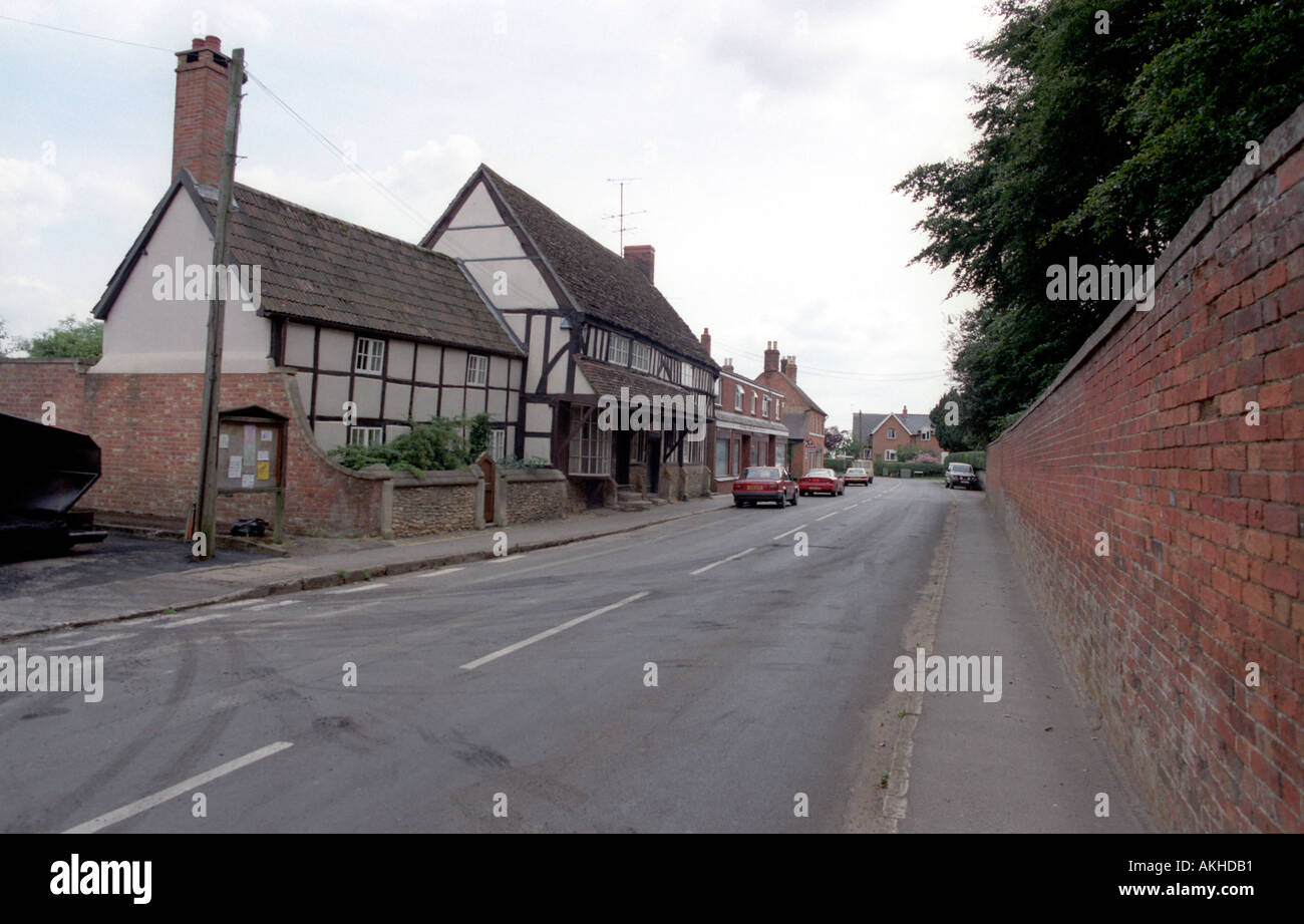 Bromham High Street near Chippenham in Wiltshire Stock Photo