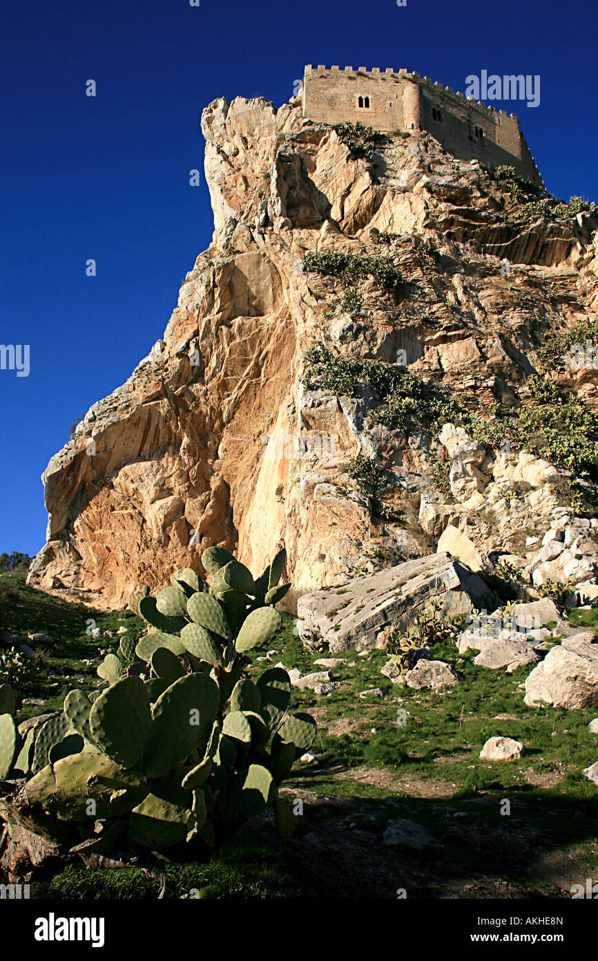 Castle, Mussomeli, Sicily, Italy Stock Photo Alamy