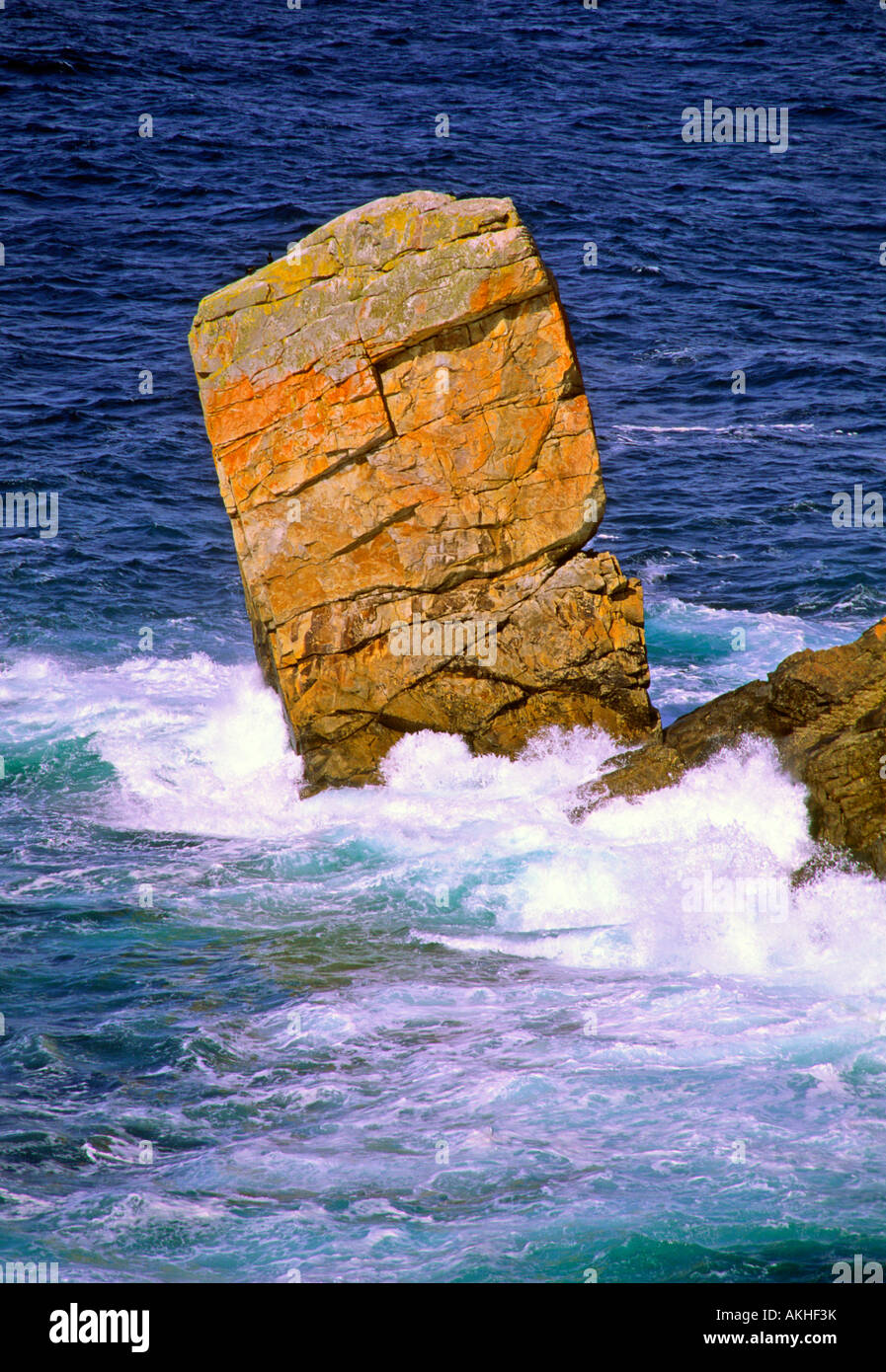 Rocky coast Brittany France Stock Photo - Alamy