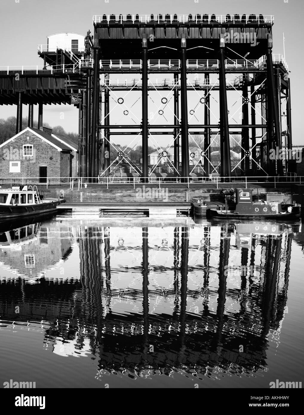 Anderton Boat Lift, Barnton near Northwich, Cheshire, UK Stock Photo