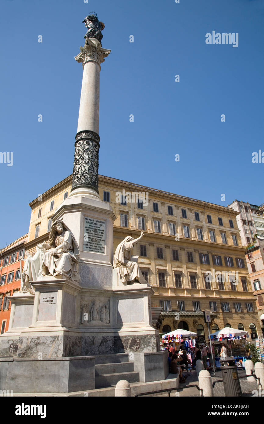Piazza Mignanelli Rome Italy Stock Photo - Alamy