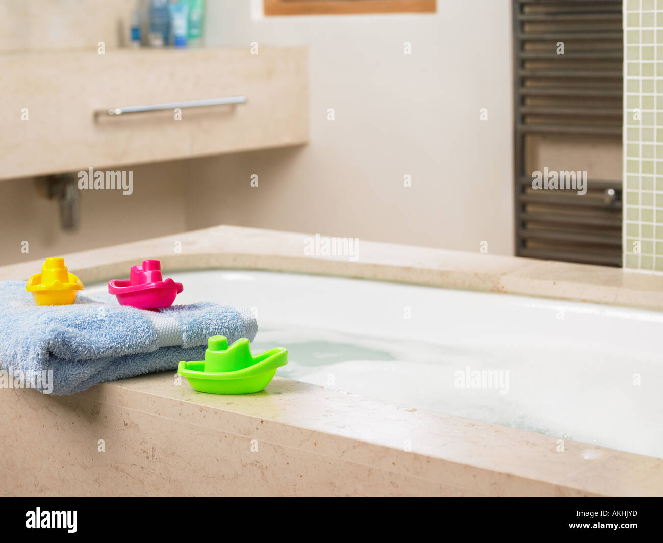 Toy boat bathtub hi-res stock photography and images - Alamy