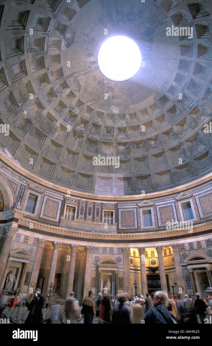Oculus in Coliseum Rome Italy Stock Photo