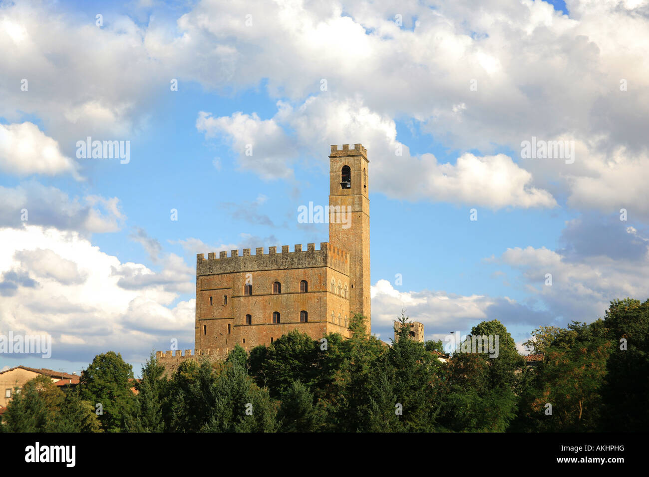 Conti Guidi castle, Poppi, Tuscany, Italy Stock Photo