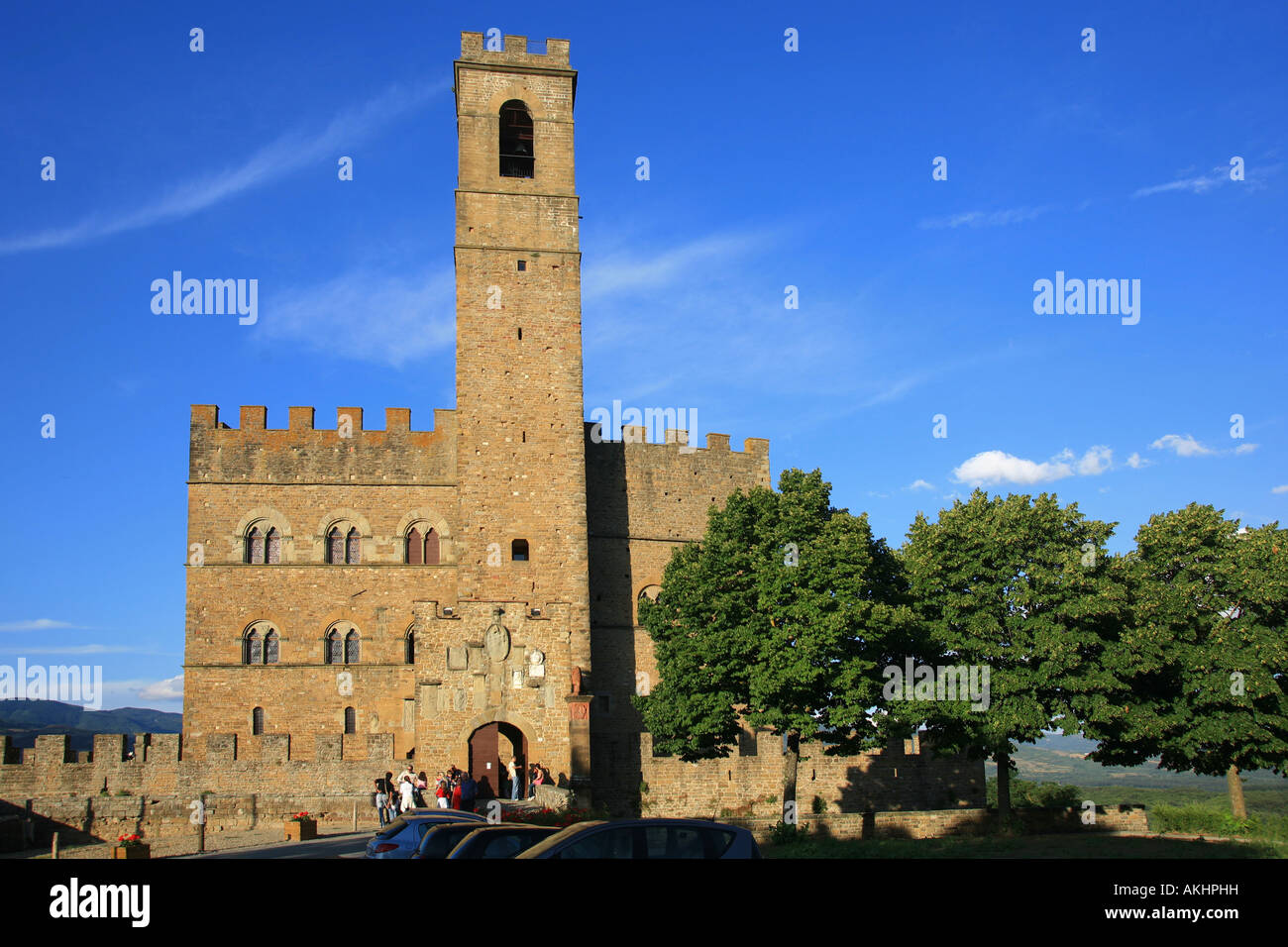 Conti Guidi castle, Poppi, Tuscany, Italy Stock Photo