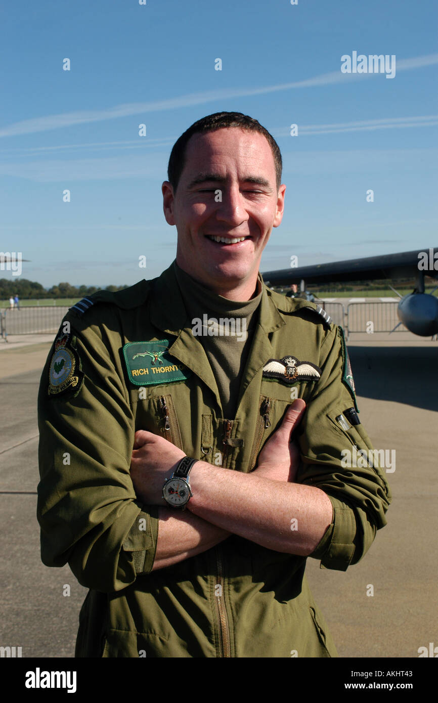 A Fast jet fighter Pilot of the modern day RAF. Stock Photo