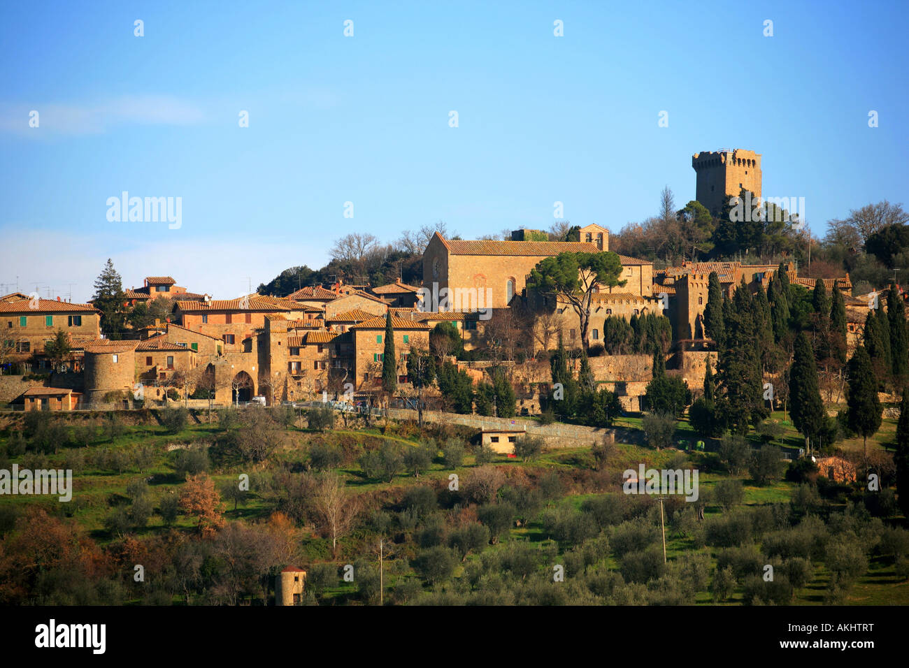 Cityscape, Monticchiello, Tuscany, Italy Stock Photo - Alamy